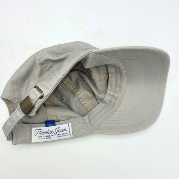 Frankie Jean Tacos Cursive Baseball Cap In Grey - Picture 8 of 10